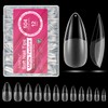 AIMEILI Long Stiletto Acrylic Nail tips Fake Nails, Pre-shape 504pcs