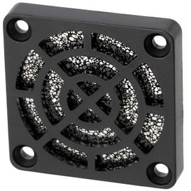 AERZETIX - C15112-40 x 40 mm protective grille for PC fan computer fan with dust filter for PC computer case - filter tight 30 ppi - made of plastic - colour black