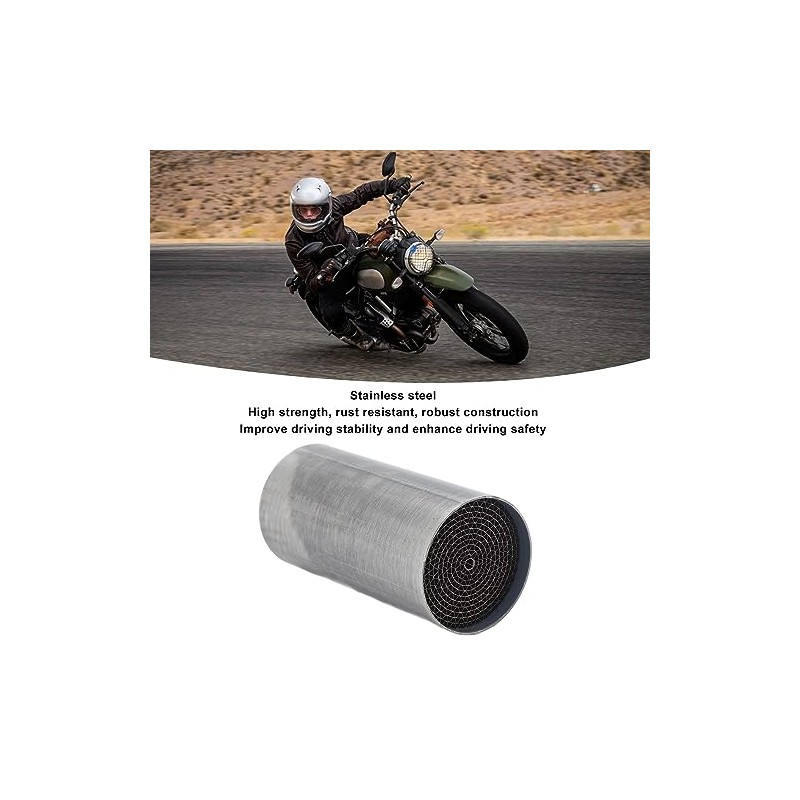 Motorcycle Exhaust Pipe Catalytic Converter, Stainless Steel, Front Middle Exhaust