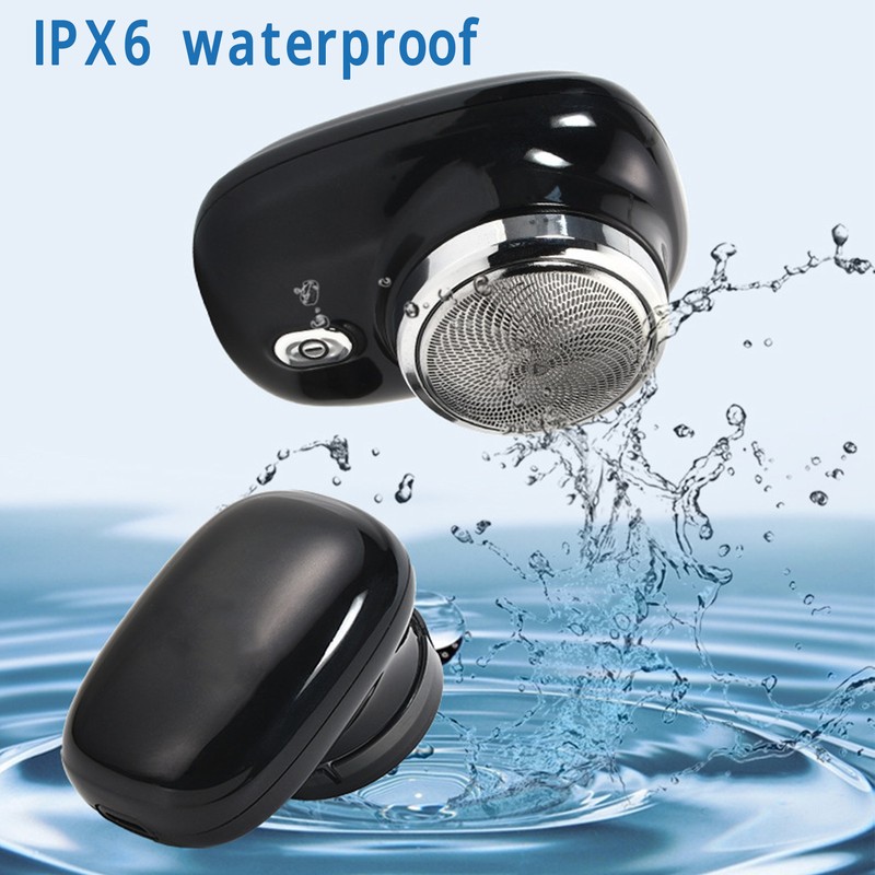 Mini Electric Beard Trimmer Washable IPX6 Waterproof Portable Beard Clipper