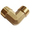 Uenede 2PCS Brass Elbow Pipe Fitting 3/4" NPT Male x