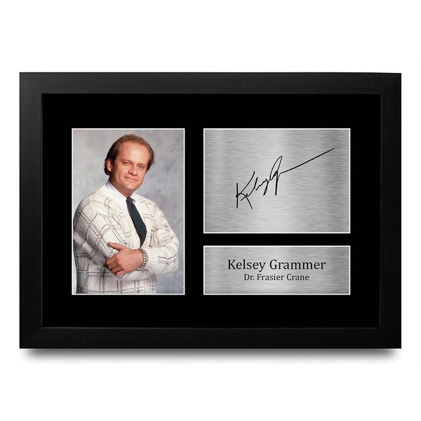 HWC Trading Kelsey Grammer Gift Signed FRAMED A4 Printed Autograph