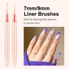 LEDSUUEI Nail Art Liner Brushes（Gold）