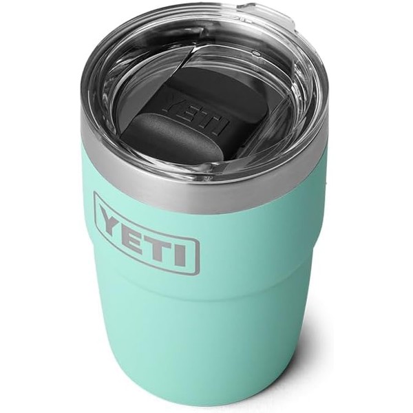 YETI Rambler Stackable Cup with Magslider Lid, Seafoam, 8 oz