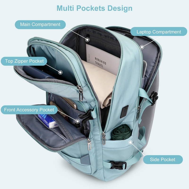 Travel Backpack for Women Flight Aprroved Carry on Bag Large