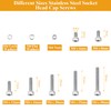356 Pieces M4 Screws Nuts Washers Set, Sutemribor M4 x
