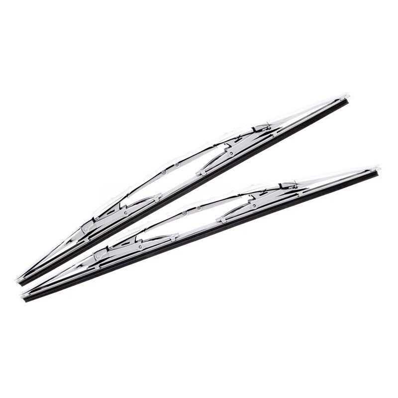 1clickautoacc 20" Inch Chrome Double Dual Blade Universal Windshield Wiper