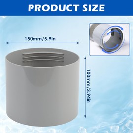 Air Conditioner Hose Extention Coupler 150mm/5.9in Universal Thread