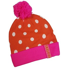 Hooters Beanie Stocking Cap (Pink Trim and Polka Dot)