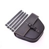 Triangle Synthetic Leather Motorcycle Side Saddle Bag For Cafe Racer