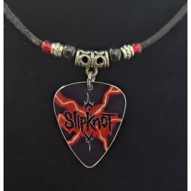 Handmade Slipknot Aluminum Guitar Pick Necklace