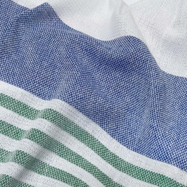PANDUDU Turkish Beach Towel Oversized - 39"x71" Quick Dry Sand Free Beach Towels for Adults,Extra Large Travel Towel,Cotton Lightweight Pool Bath Blanket Beach Accessories-(Blue Green)