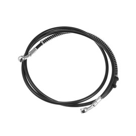 ACROPIX 66.93" Length 10mm ID Motorcycle Hydraulic Brake Line Oil Hose Pipe Stainless Steel Braided Cable for ATV Motocross Sport Bikes Street Bikes Black Car Parts