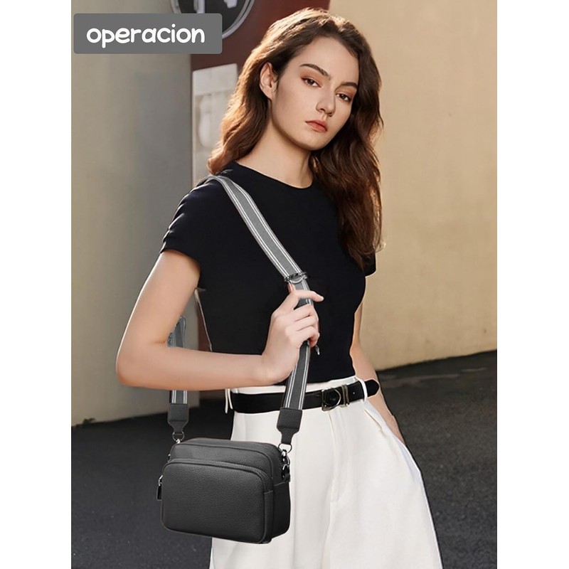 Bolso Crossbody para Mujer con Correa Ajustable y Bolsillo con