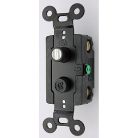 Classic Accents Single Pole Antique Reproduction Push Button Light Switch