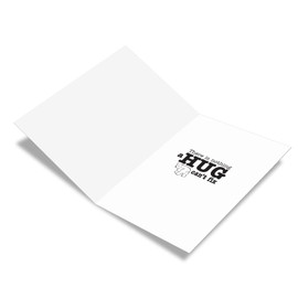 The Best Card Company Friendship Paper Card with 5 x 7 Inch Envelope (1 Card) Encouragement, Good Luck Bear Hugs C6327BFRG