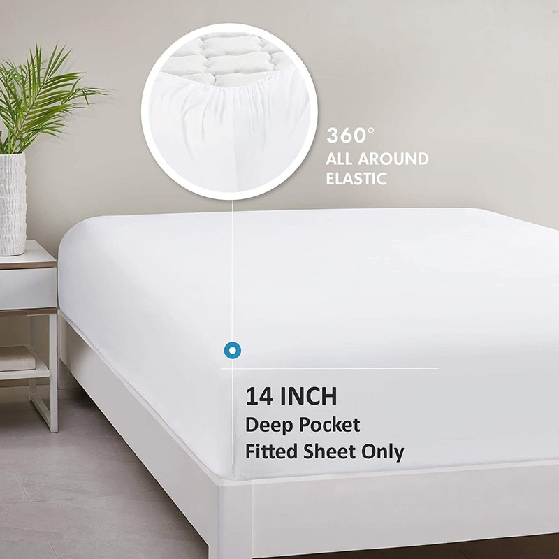 ComfyWell Single Sheet Fitted - Toddler Bed Sheets Deep Pocket