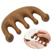 Wood Massage Comb Sandalwood Scraping Scalp Massage Comb for Head