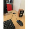 Tapon Pasacables Gris Guía Pasa Cables Para Escritorio 2 Pz