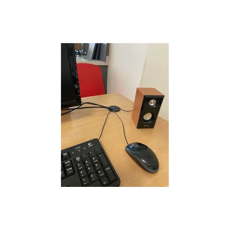 Tapon Pasacables Gris Guía Pasa Cables Para Escritorio 2 Pz