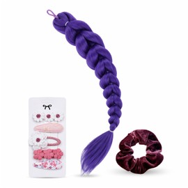 Hair Accessories Set - Ponytail Extensions - Claw Clip Set - Scrunchie