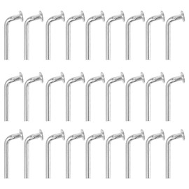 TEHAUX 100 Pieces Pallet Rack Drop Pin Heavy Duty J Bolt Security Universal for Home DIY Pallet Shelves Silver