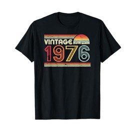 1976 Vintage Shirt, Birthday Gift Tee. Retro Style T-Shirt