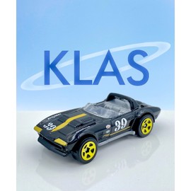Hot Wheels Corvette Grand Sport Roadster (Black) 3/10 HW Roadsters 2023-14/250 (Short Card) - COMES IN A KLAS CAR KEEPER PROTECTIVE COLLECTORS CASE - HKH38