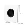 IWOWHERO 5pcs Cable Pass Through Wall Plate Rubber Gasket Easy