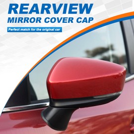 CZShiYue Car Rearview Mirror Cover Cap Housing Protective Cover for Exterior Mirrors Fit for Mazda 3 Axela 2017 2018 2019 Rearview Mirror Accessories(Blue, Left Driver Side