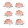 Eyelash Extension Mannequin Head with 6 Pair Replacement Eyelids Soft
