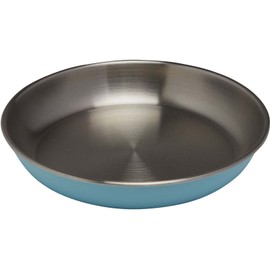 NORDISK 119019 ICED AQUA Outdoor Camping Plate, Stainless Steel, Genuine Japanese Product