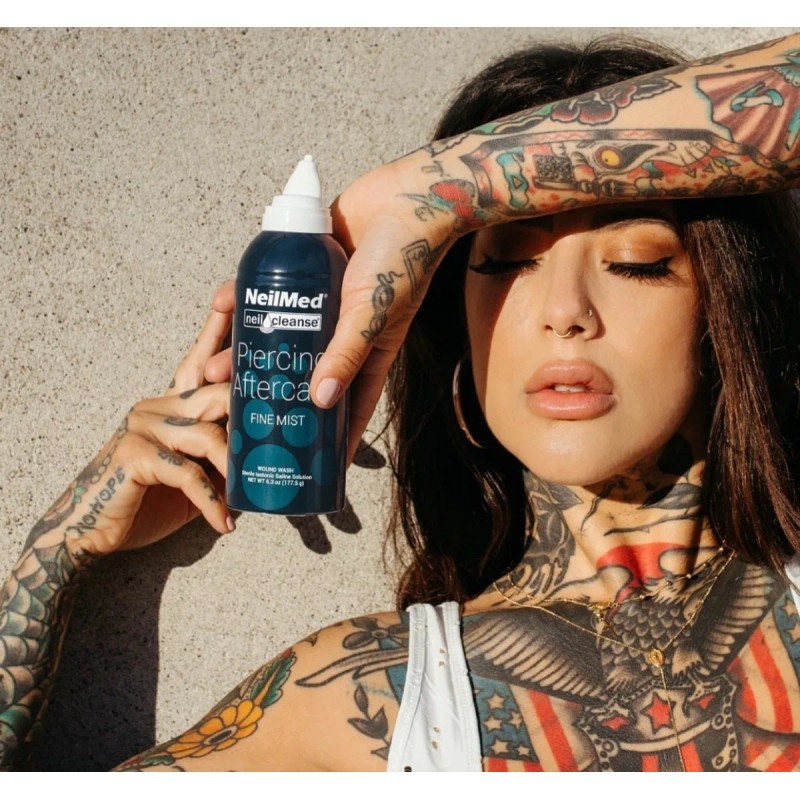 Paquete De 6 Neilmed Piercing Aftercare Grande 177ml C/u