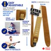 Perri's Leathers Ltd Guitar Strap, 2.5 Inch Wide Soft Suede,