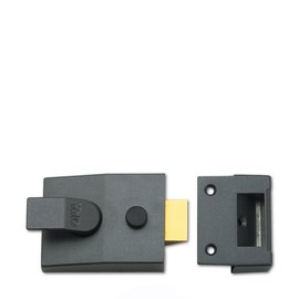 Yale Locks 89DMGPB Deadlock Nightlatch DMG Brass Cylinder 60mm Backset (Boxed)