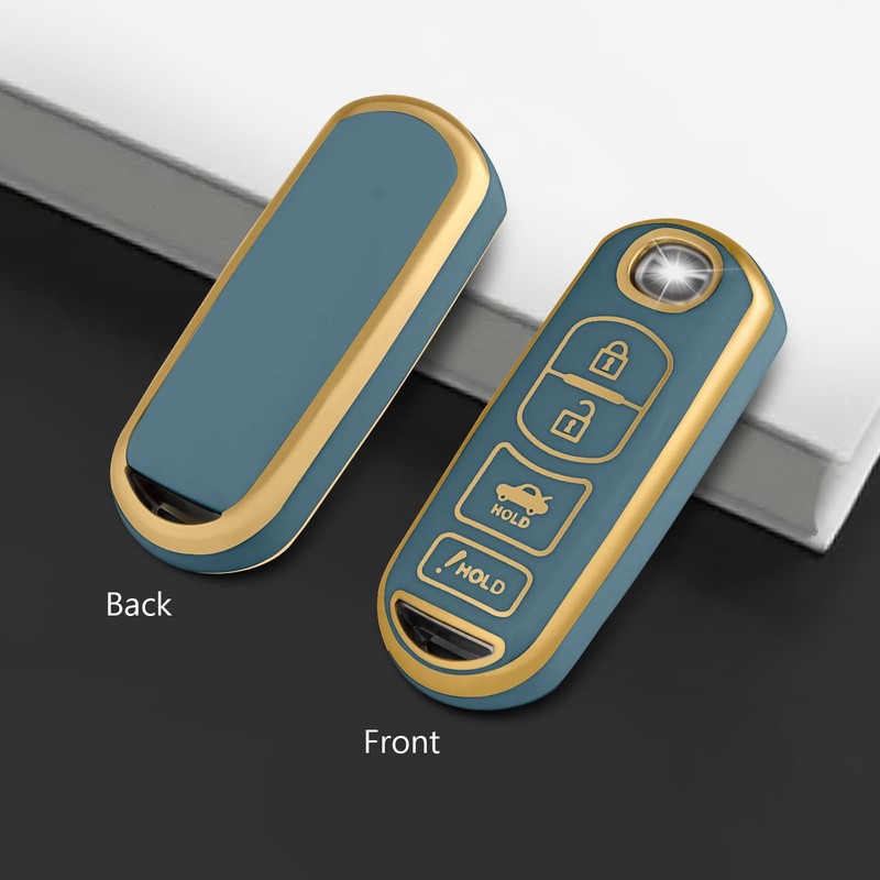 WORCAS Soft TPU Key Fob Cover Case Compatible with Mazda