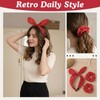 Red Polka Dot Headband and Hair Ties for Women 50s
