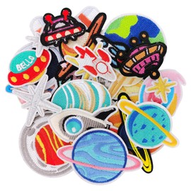26Pcs Space Patches, Kids Embroidered Patch, Jacket Patches Iron on