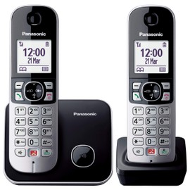 Panasonic KX-TG6852JTB DECT Telephone, Identifier di chiamata Nero, G