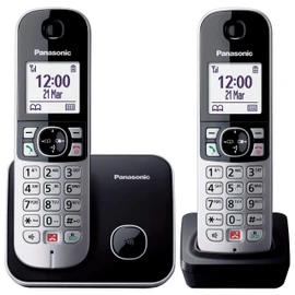 Panasonic KX-TG6852JTB DECT Telephone, Identifier di chiamata Nero, G