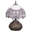 Small Tiffany Lamp Mini Stained Glass Table Lamp White Bending