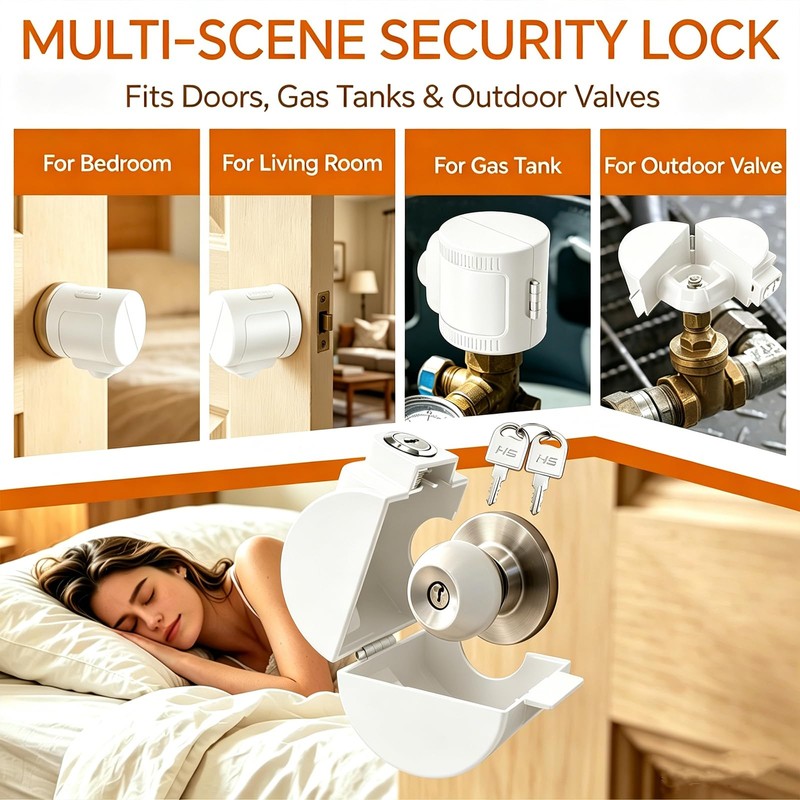 Child Proof Door Knob Cover Lock for Dementia Elderly Safety