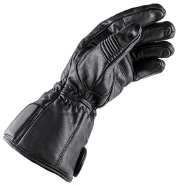 Typhoon Helmets Premium Leather Snowmobile Gloves Gauntlet Snow Ski Cold Weather (XS)