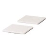 Soil Diatomaceous Earth Coaster Light Square Set of 2
