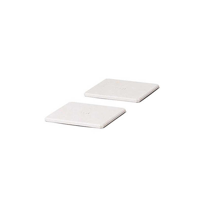 Soil Diatomaceous Earth Coaster Light Square Set of 2