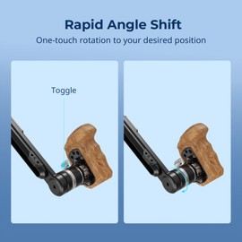 SmallRig Rotatable Quick Adjust Rosette Adapter for ARRI Style Standard, One-Touch Rotation, Universal Left/Right Use 5134