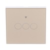 For Tuya Zigbee Light Switch 3‑Gang Remote Control Touch Switch