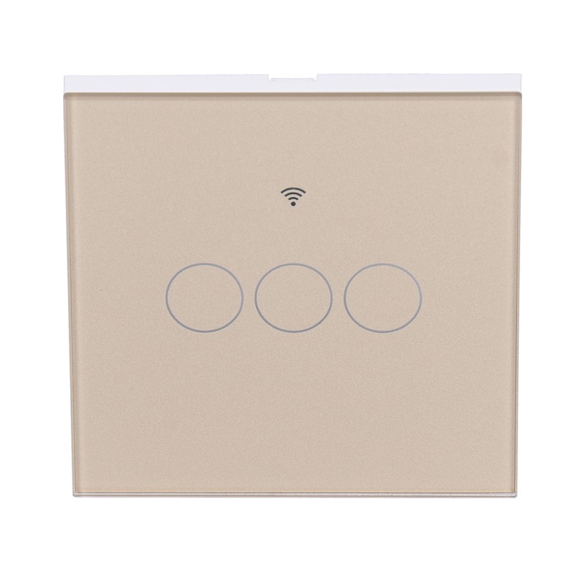 For Tuya Zigbee Light Switch 3‑Gang Remote Control Touch Switch