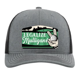 Legalize Mulligans Golf Hat - Funny Golfer Hats - Fathers Day Gifts For Husband Step Dad Boyfriend In Law - Retirement Christmas Stocking Stuffers - Suck At Golf - Bad Golfer - Richardson 112 Trucker