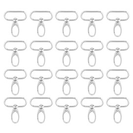 Ganchos Giratorios a Presión, Cierres Giratorios Gancho a Presión para Cordón 20 Piezas Cierres para Bolsas de Aleación de Zinc Clips de Gatillo Giratorios Clip Giratorio Llavero